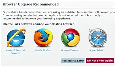 Improve your Online Experience with a Browser Upgrade