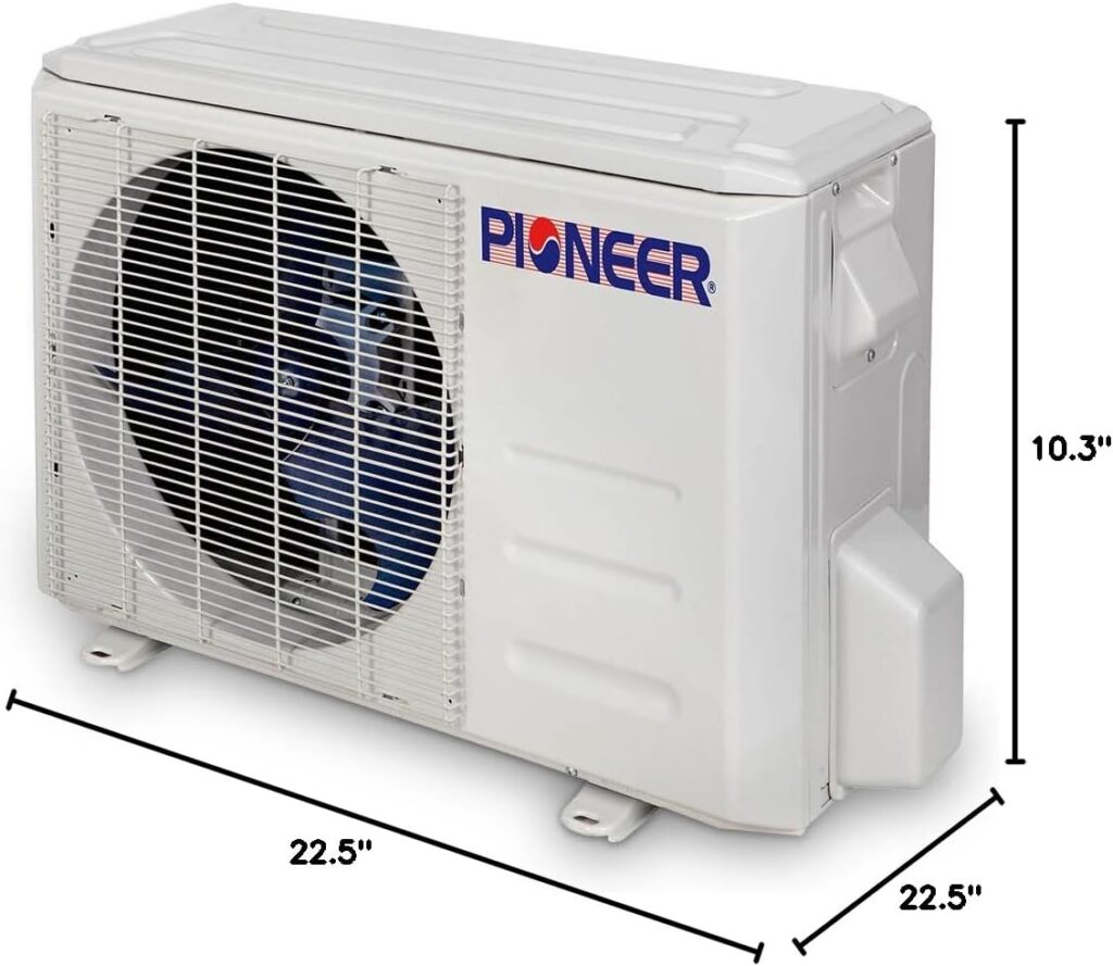 Pioneer Air Conditioner CYB009GMFILCAD 8-Way Compact Cassette Mini-Split Ductless Inverter with Heat Pump, 9000 BTU