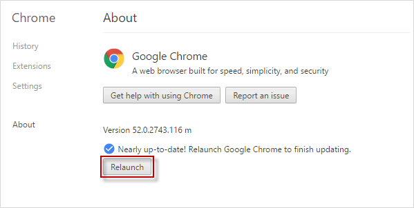 Upgrade to the latest version of your web browser